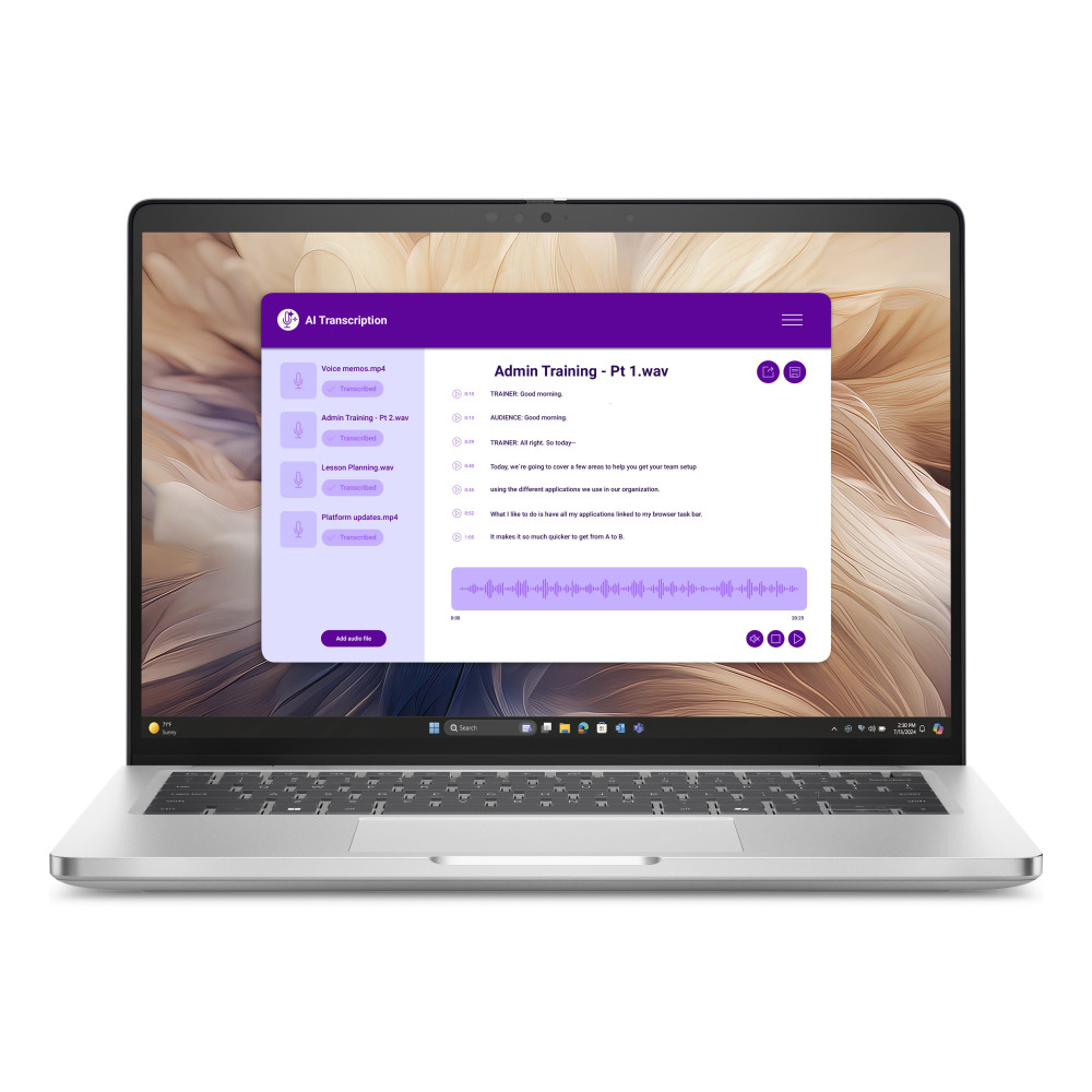 DELL Pro 14 Plus PB14250 Intel Core Ultra 5 235U Computer portatile 35,6 cm (14") Full HD+ 16 GB DDR5-SDRAM 512 GB SSD Wi-Fi 6E 