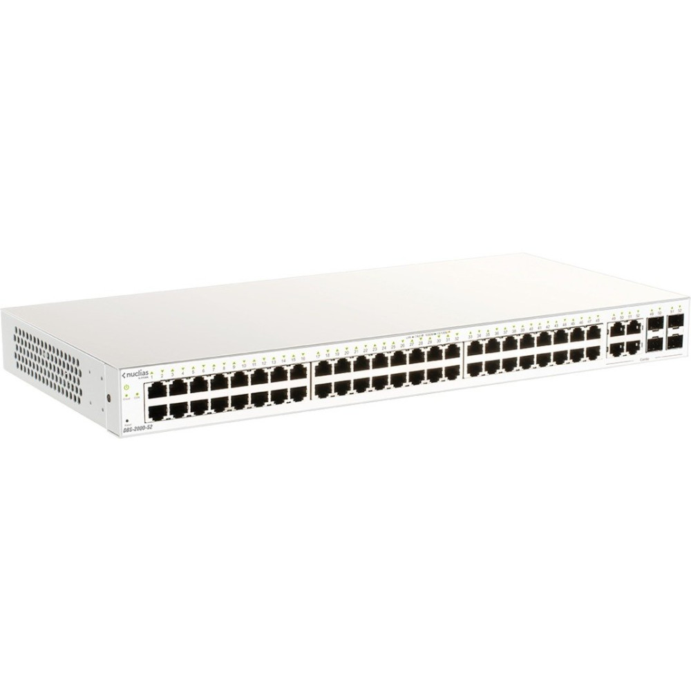 D-Link DBS-2000-52 switch di rete Gestito L2 Gigabit Ethernet (10/100/1000) Grigio, Interruttore