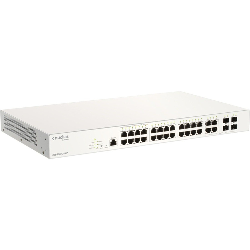 D-Link DBS-2000-28MP switch di rete Gestito L2 Gigabit Ethernet (10/100/1000) Grigio, Interruttore