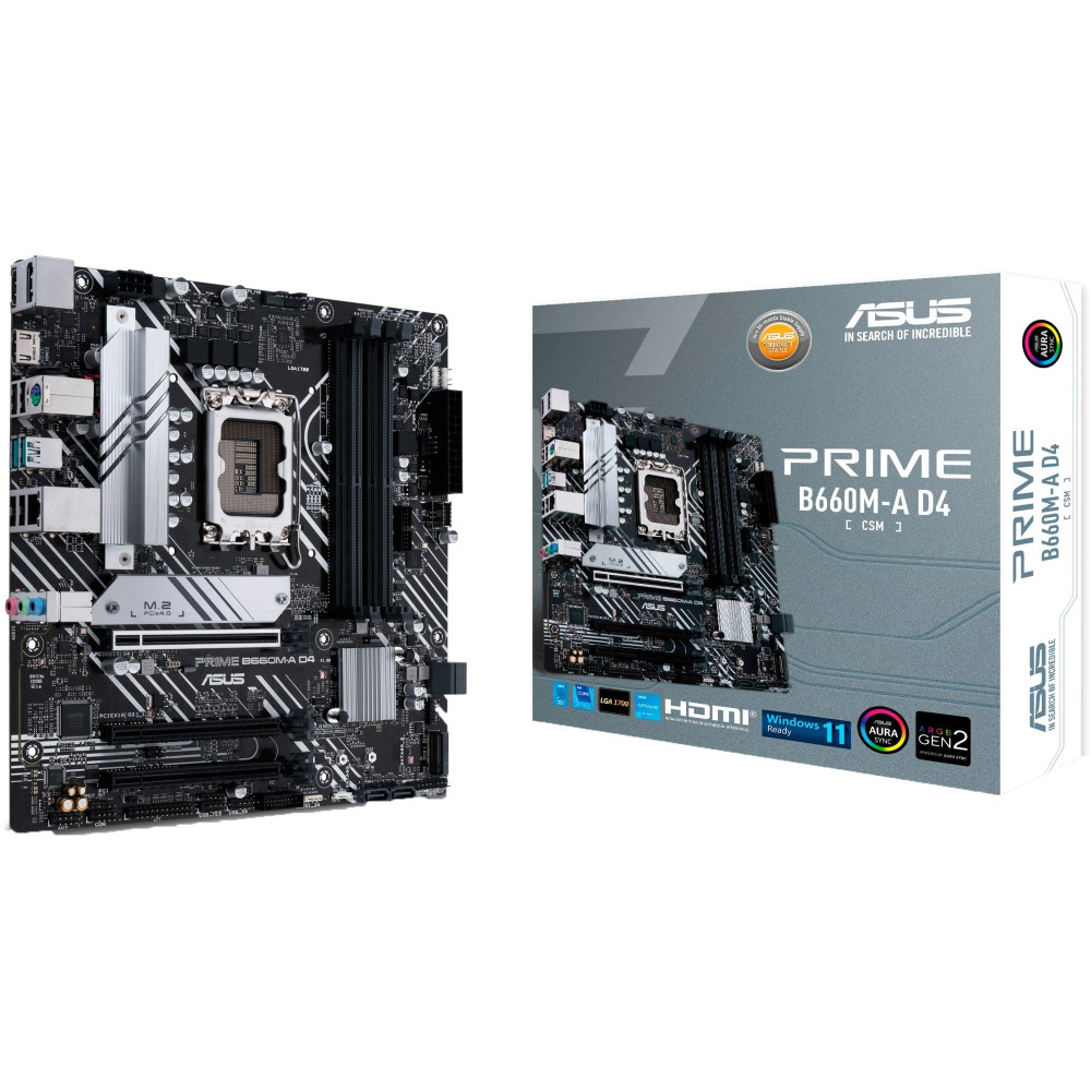 ASUS PRIME B660M-A D4-CSM Intel B660 LGA 1700 micro ATX, Scheda madre