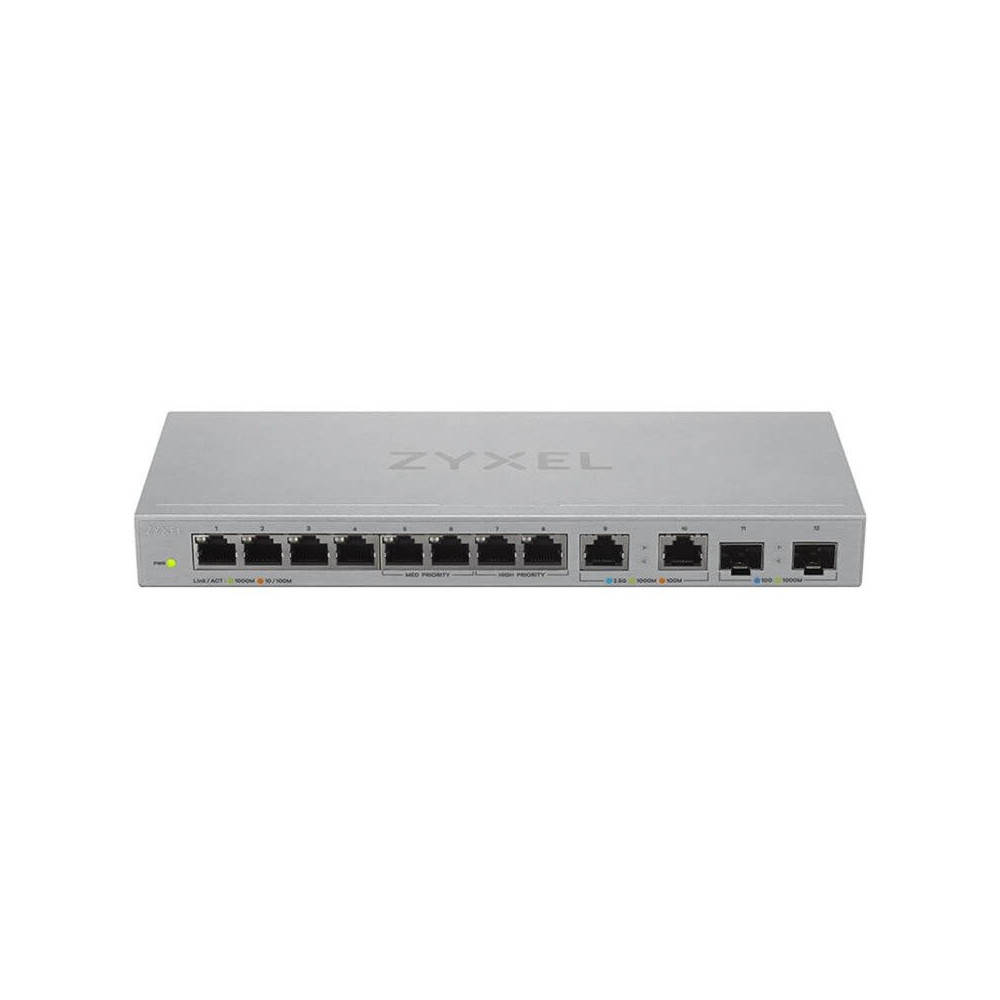 Zyxel XGS1010-12-ZZ0102F switch di rete Non gestito Gigabit Ethernet (10/100/1000) Grigio, Interruttore