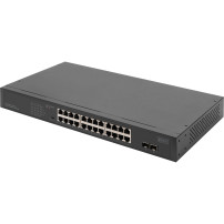 Digitus Switch PoE Gigabit 24 porte DN-95348-2, Interruttore