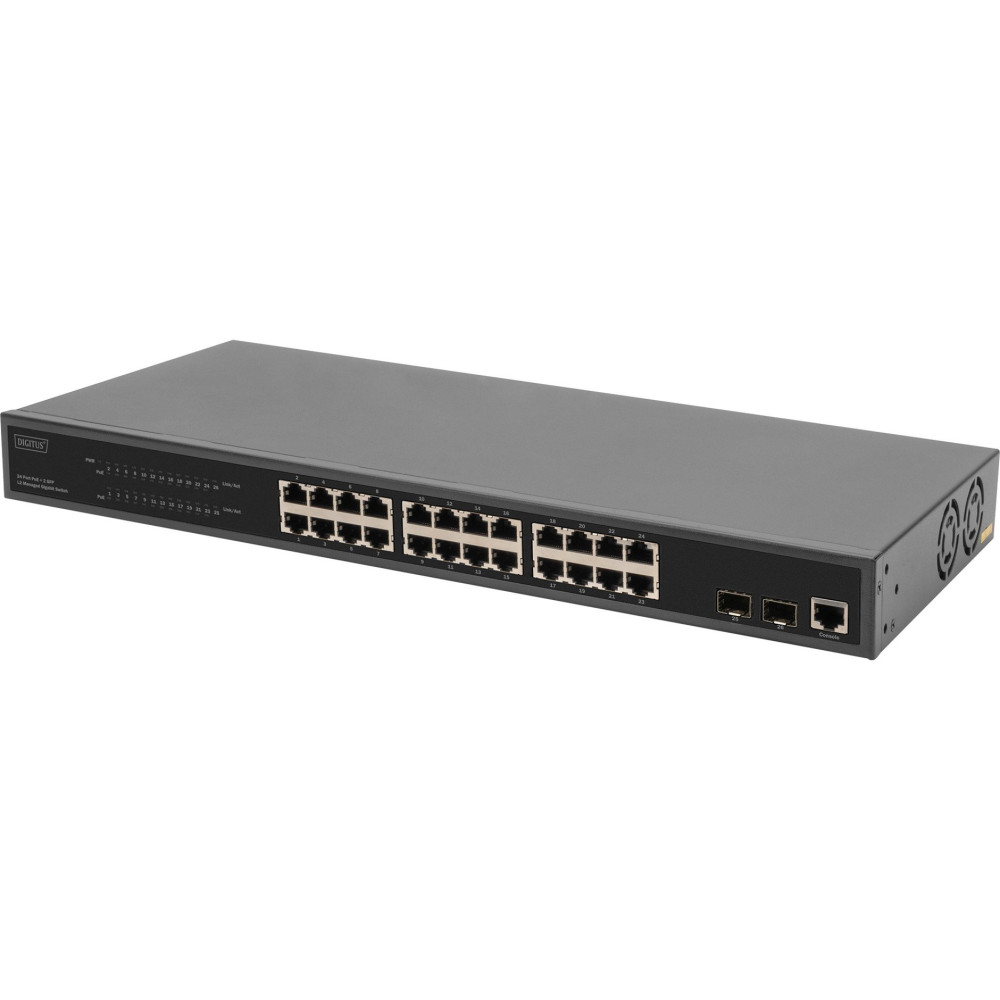 Digitus Switch PoE Gigabit 24 porte DN-95359, Interruttore