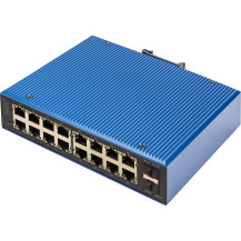 Digitus Gigabit Ethernet PoE industriale gestito L2 16+2 porte, Interruttore