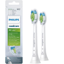 Philips Sonicare W2 Optimal White HX6062/10 2x Testine bianche per spazzolino sonico, Testina