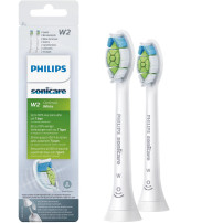 Philips Sonicare W2 Optimal White HX6062/10 2x Testine bianche per spazzolino sonico, Testina