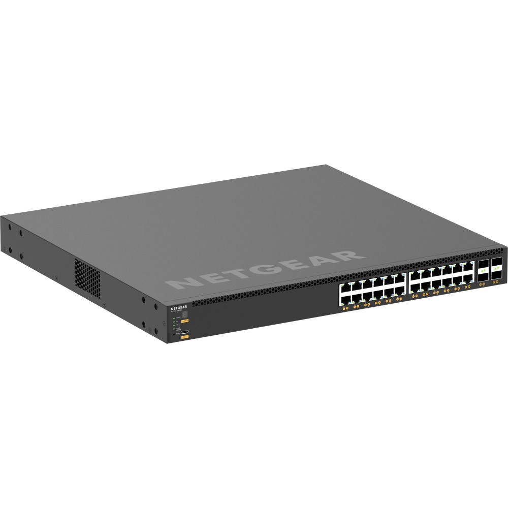Netgear M4350-24X4V Gestito L3 10G Ethernet (100/1000/10000) Supporto Power over Ethernet (PoE) 1U Nero, Interruttore