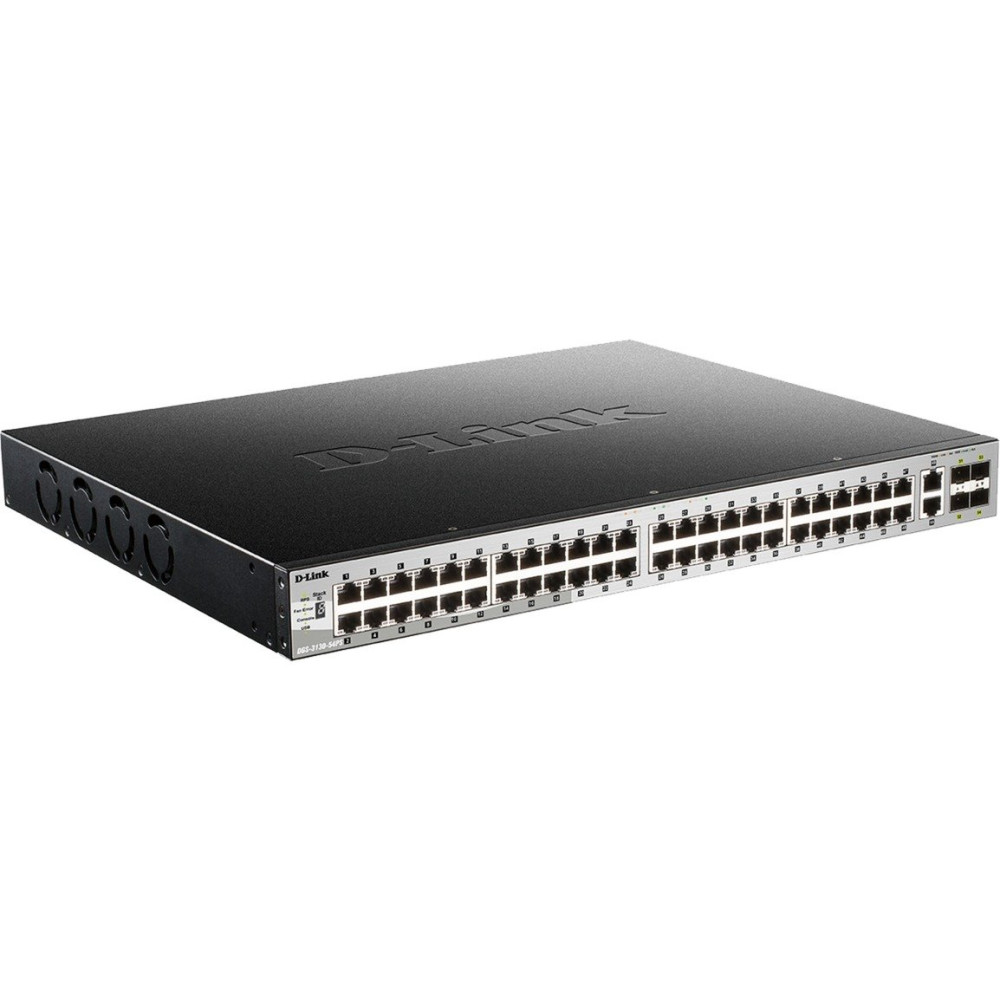 D-Link DGS-3130-54PS/E switch di rete Gestito L3 Gigabit Ethernet (10/100/1000) Supporto Power over Ethernet (PoE) Grigio, Inter