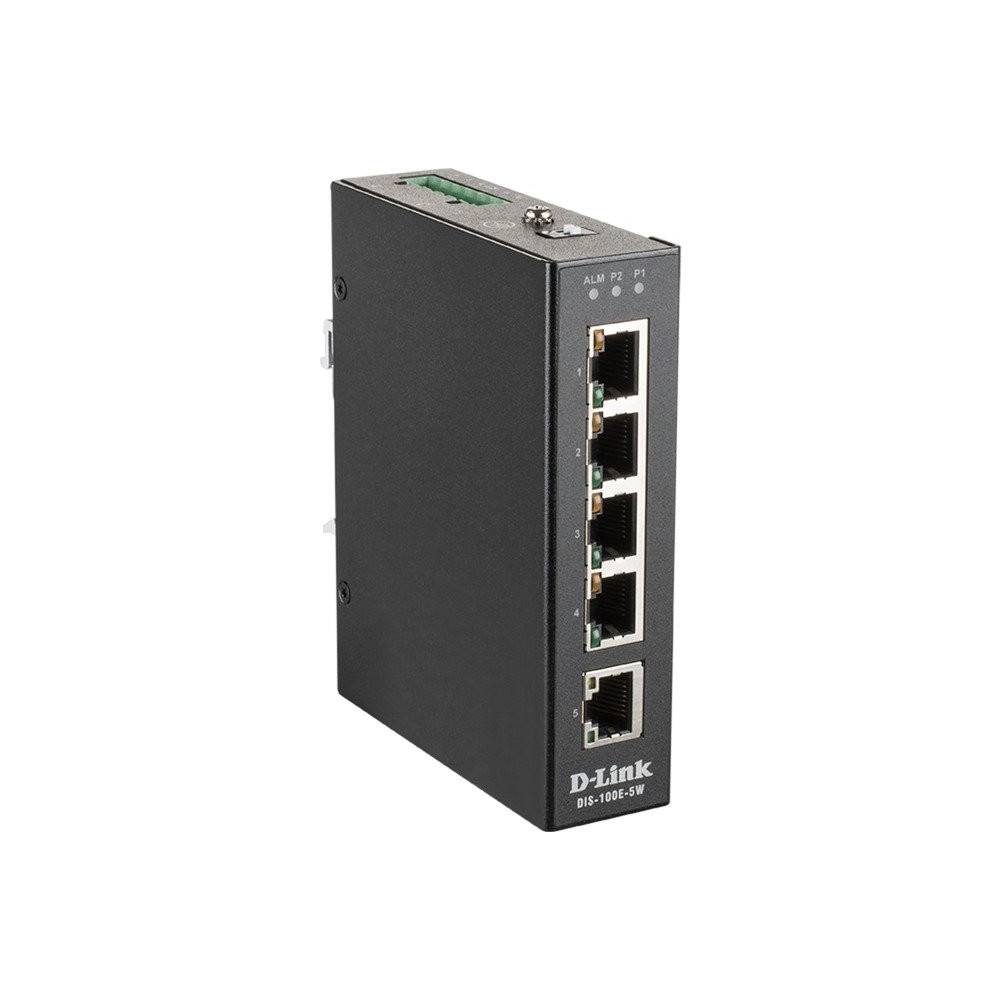 D-Link DIS-100E-5W switch di rete Non gestito L2 Fast Ethernet (10/100) Nero, Interruttore