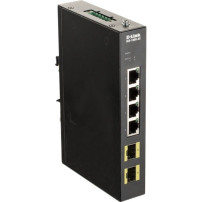 D-Link DIS-100G-6S switch di rete Non gestito Gigabit Ethernet (10/100/1000) DIN rail Nero, Interruttore
