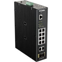 D-Link DIS-200G-12PS switch di rete Gestito L2 Gigabit Ethernet (10/100/1000) Supporto Power over Ethernet (PoE) Nero, Interrutt