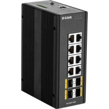 D-Link DIS‑300G‑12SW Gestito L2 Gigabit Ethernet (10/100/1000) Nero, Interruttore
