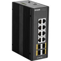 D-Link DIS‑300G‑12SW Gestito L2 Gigabit Ethernet (10/100/1000) Nero, Interruttore