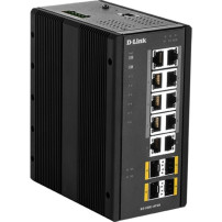 D-Link DIS‑300G‑14PSW Gestito L2 Gigabit Ethernet (10/100/1000) Supporto Power over Ethernet (PoE) Nero, Interruttore