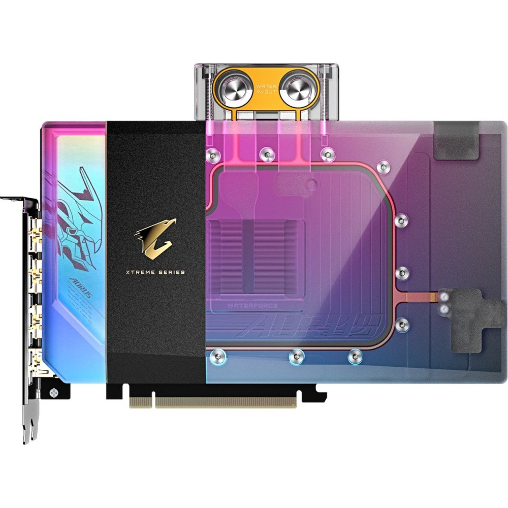 GIGABYTE AORUS GeForce RTX 5090 XTREME WATERFORCE WB 32G Scheda Grafica - 32 GB GDDR7, 512 bit, PCI-E 5.0, 2655 MHz Frequenza Ba