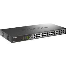 D-Link DSS-200G-28MP switch di rete Gestito L2 Gigabit Ethernet (10/100/1000) Supporto Power over Ethernet (PoE) 1U Grigio, Inte