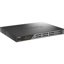 D-Link DSS-200G-28MPP switch di rete Gestito L2 Gigabit Ethernet (10/100/1000) Supporto Power over Ethernet (PoE) 1U Grigio, Int