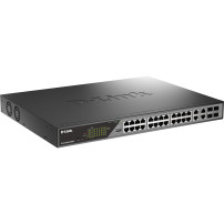 D-Link DSS-200G-28MPP switch di rete Gestito L2 Gigabit Ethernet (10/100/1000) Supporto Power over Ethernet (PoE) 1U Grigio, Int