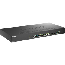 D-Link DMS-1250-12TP/E switch di rete Gestito 2.5G Ethernet (100/1000/2500) Supporto Power over Ethernet (PoE) Nero, Interruttor