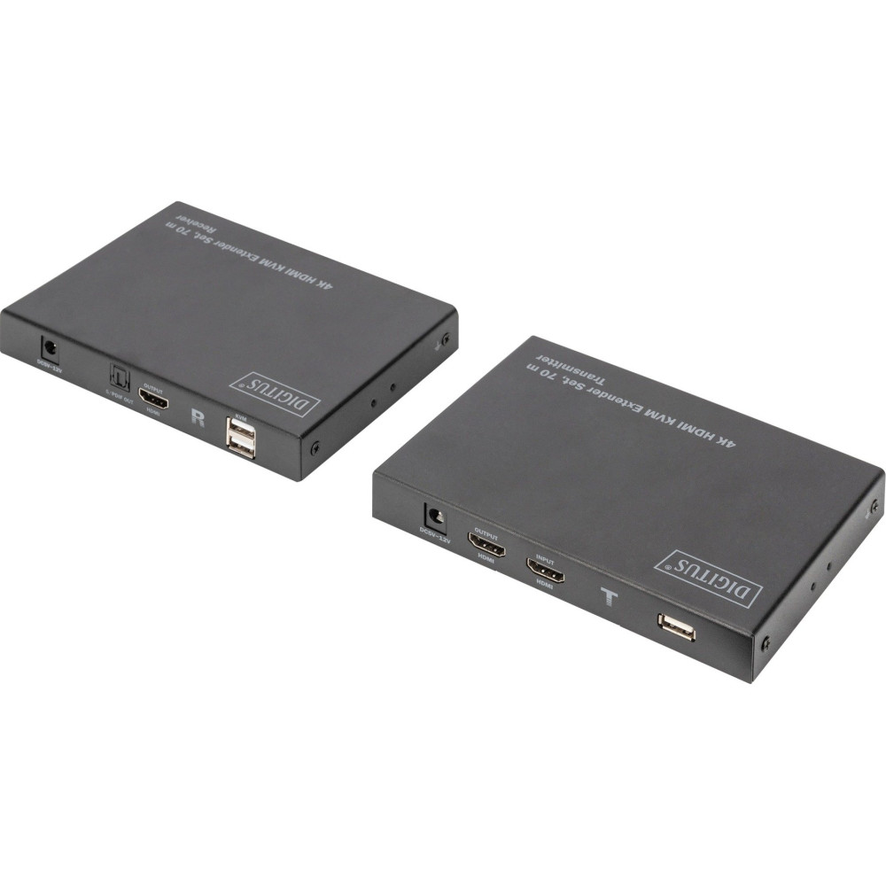 Digitus Set extender KVM HDMI 4K, Estensione HDMI