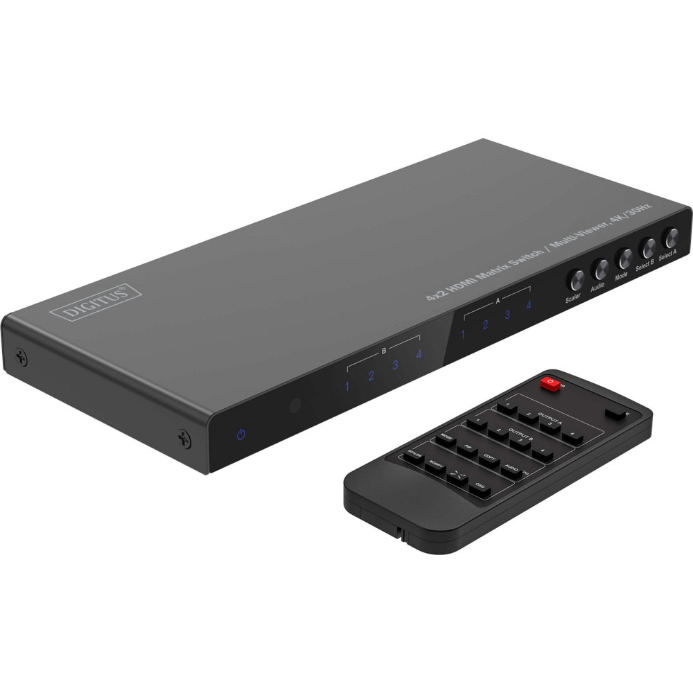 Digitus Switch Matrice HDMI / Multi-Viewer 4x2, Switch HDMI