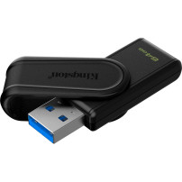 Kingston DataTraveler 64GB Portable USB 3.2 Gen 1 Exodia S (Nero/Nero), Chiavetta USB