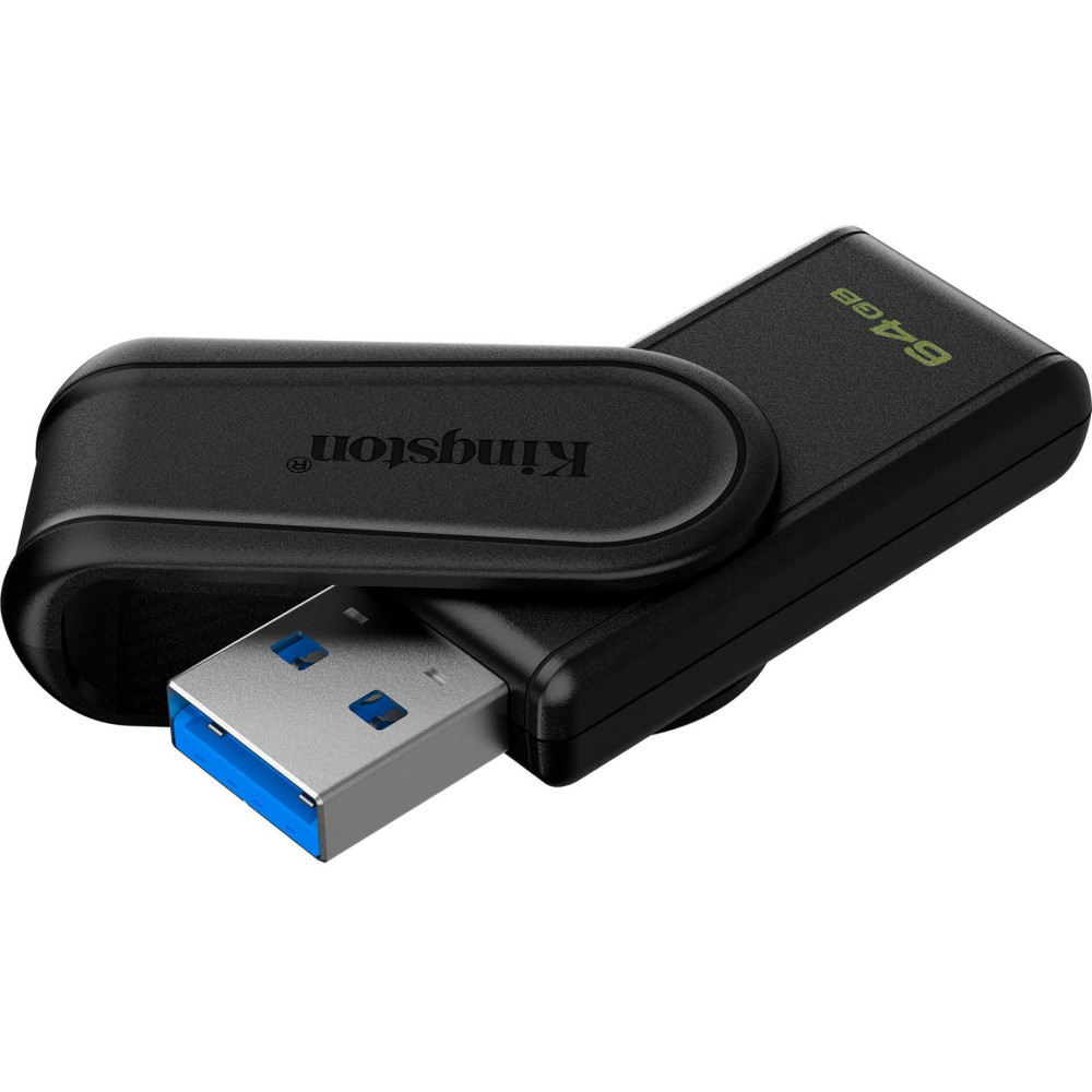 Kingston DataTraveler 64GB Portable USB 3.2 Gen 1 Exodia S (Nero/Nero), Chiavetta USB