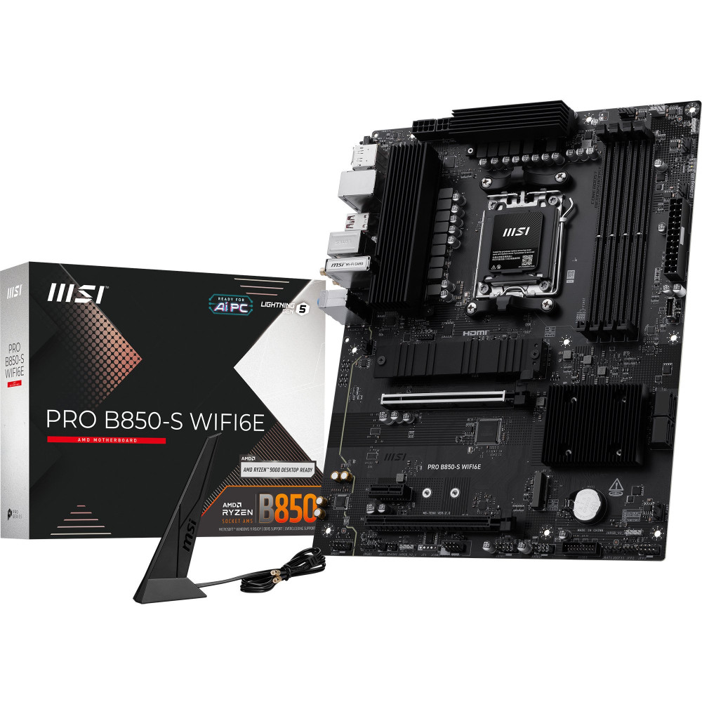 MSI PRO B850-S WIFI6E scheda madre AMD B850 Socket AM5 ATX