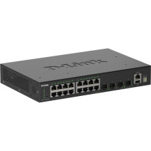 D-Link DGS-1530-20/E switch di rete Gestito L2 Gigabit Ethernet (10/100/1000) Nero, Interruttore