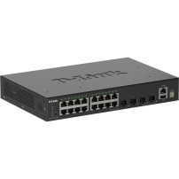 D-Link DGS-1530-20/E switch di rete Gestito L2 Gigabit Ethernet (10/100/1000) Nero, Interruttore