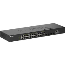 D-Link DGS-1530-28/E switch di rete Gestito L2 Gigabit Ethernet (10/100/1000) Nero, Interruttore