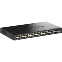 D-Link DGS-1530-52P/E switch di rete Gestito L2 Gigabit Ethernet (10/100/1000) Supporto Power over Ethernet (PoE) Nero, Interrut