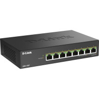 D-Link DMS-108P/E switch di rete Non gestito 2.5G Ethernet (100/1000/2500) Supporto Power over Ethernet (PoE) Nero, Interruttore