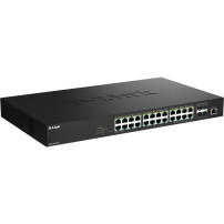 D-Link DMS-1250-28P/E switch di rete Gestito L2 2.5G Ethernet (100/1000/2500) Supporto Power over Ethernet (PoE) Nero, Interrutt
