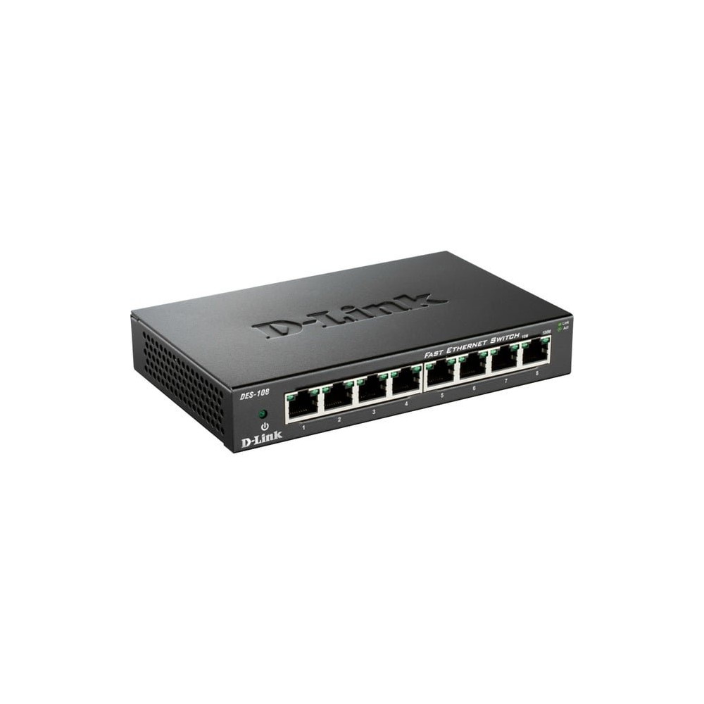 D-Link DES-108 Nero, Interruttore