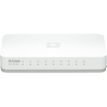 D-Link GO-SW-8E/E switch di rete Non gestito Fast Ethernet (10/100) Bianco, Interruttore