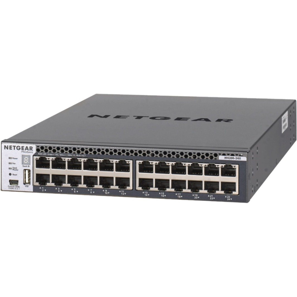 Netgear M4300-24X Gestito L3 10G Ethernet (100/1000/10000) 1U Nero, Interruttore
