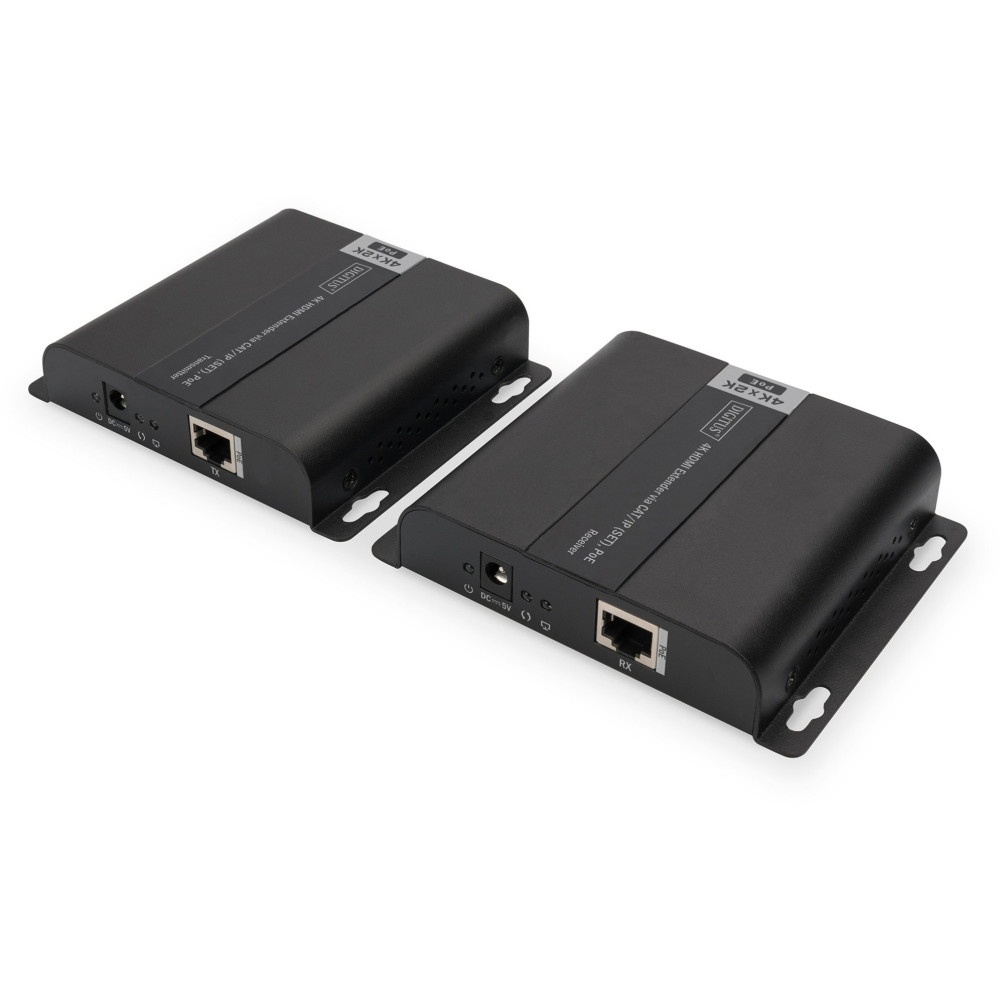 Digitus DS-55124 moltiplicatore AV Trasmettitore e ricevitore AV Nero, Estensione HDMI