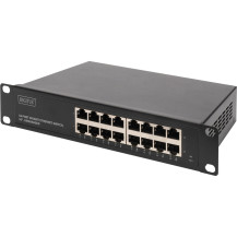 Digitus Switch Ethernet Gigabit 16 porte, 10", non gestito, Interruttore