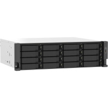 QNAP TS-1673AU-RP-16G server NAS e di archiviazione Armadio (3U) Ryzen Embedded V1500B 16 GB DDR4 0 TB QNAP QTS Nero, Grigio