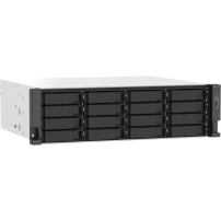 QNAP TS-1673AU-RP-16G server NAS e di archiviazione Armadio (3U) Ryzen Embedded V1500B 16 GB DDR4 0 TB QNAP QTS Nero, Grigio