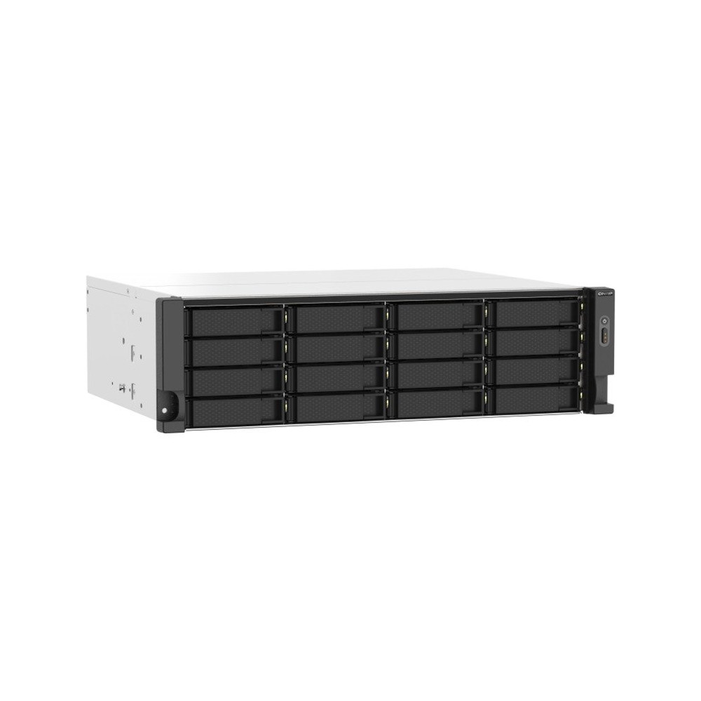 QNAP TS-1673AU-RP-16G server NAS e di archiviazione Armadio (3U) Ryzen Embedded V1500B 16 GB DDR4 0 TB QNAP QTS Nero, Grigio