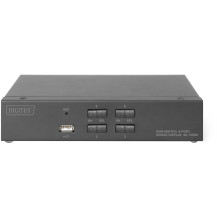 Digitus Switch KVM, 4 porte, schermo singolo 4K, HDMI®