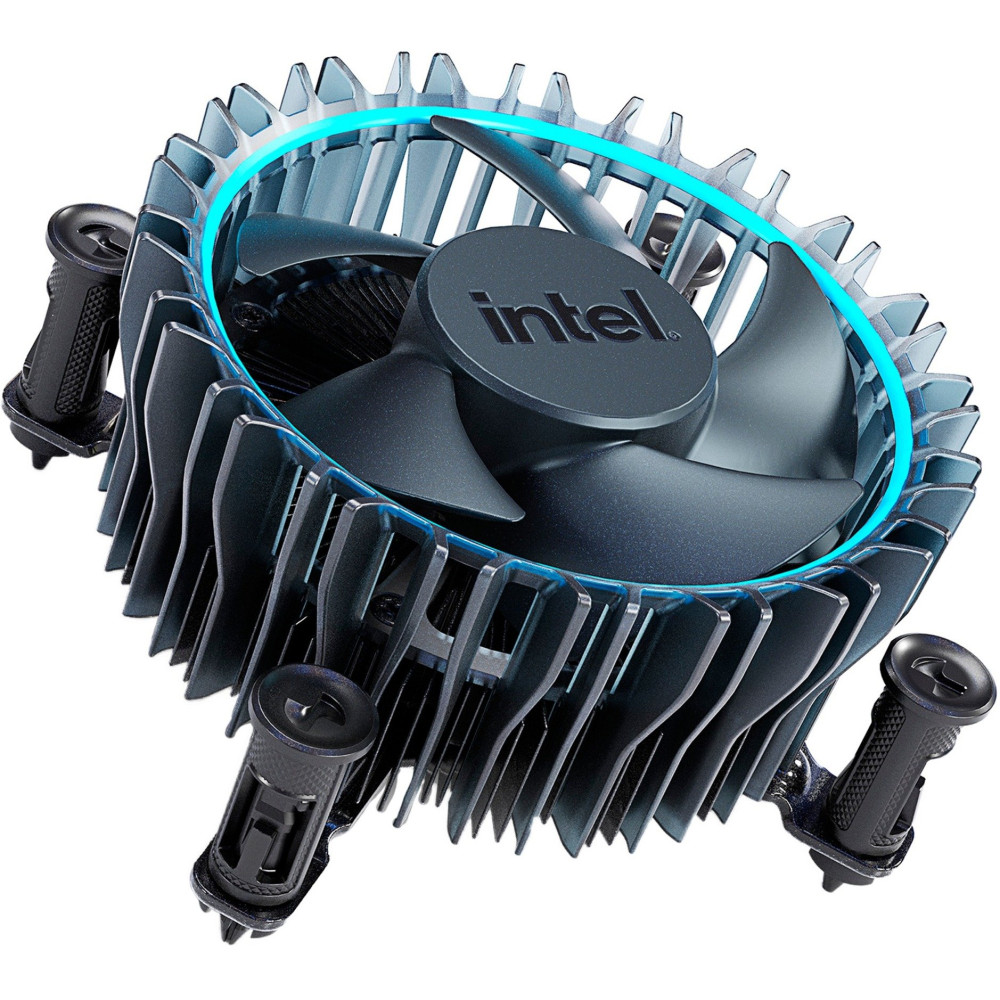 Intel® Laminar RM1 Processore Ventilatore Nero, Blu, raffreddamento CPU