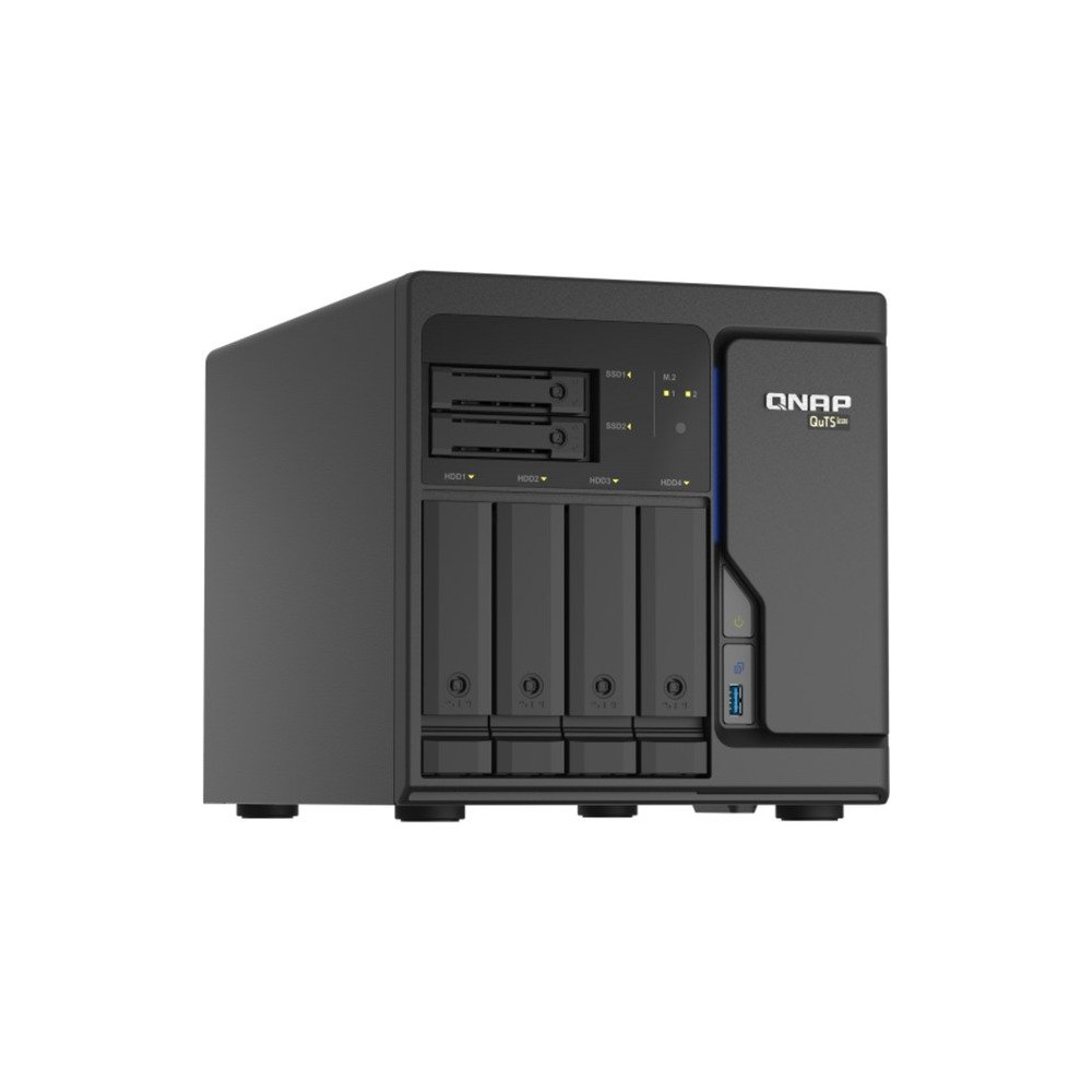 QNAP TS-h686 NAS Tower Intel® Xeon® D D-1602 8 GB DDR4 0 TB QuTS hero Nero