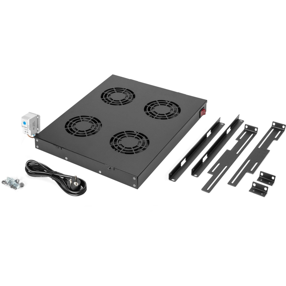 Digitus Unità di ventilazione sul soffitto per un'installazione variabile da 483 mm (19"), Modulo fan