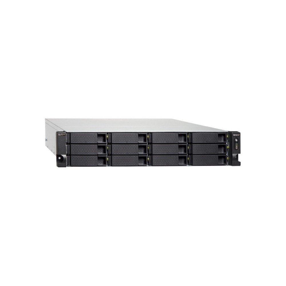QNAP TS-H1886XU-RP-R2 NAS Armadio (3U) Intel® Xeon® D D-1622 32 GB DDR4 0 TB QuTS hero Nero, Grigio