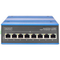 Digitus DN-650106 switch di rete Fast Ethernet (10/100) Nero, Blu, Interruttore