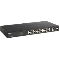 D-Link DGS-1100-26MPV2/E switch di rete Gestito L2 Gigabit Ethernet (10/100/1000) Supporto Power over Ethernet (PoE) Nero, Inter