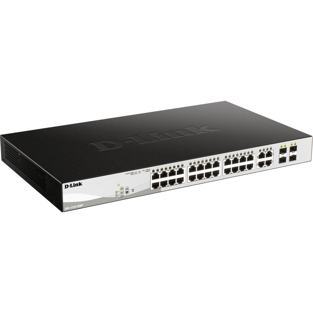 D-Link DGS-1250-28XMP Gestito L3 Gigabit Ethernet (10/100/1000) Supporto Power over Ethernet (PoE) Nero, Interruttore